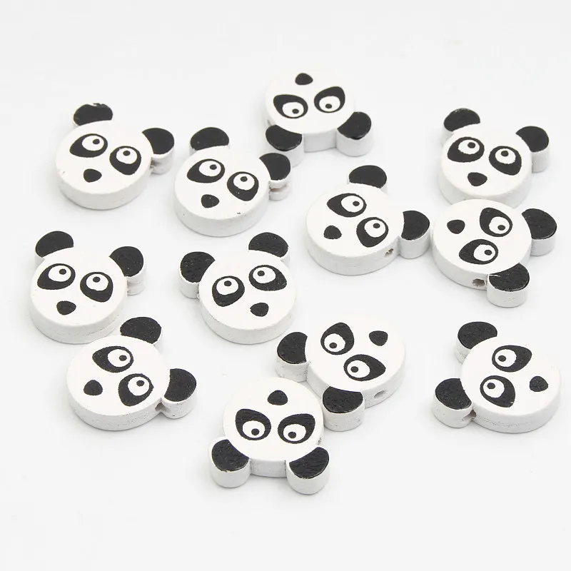 30 шт. деревянные бусины в стиле панды разделитель для бисера ювелирные изделия