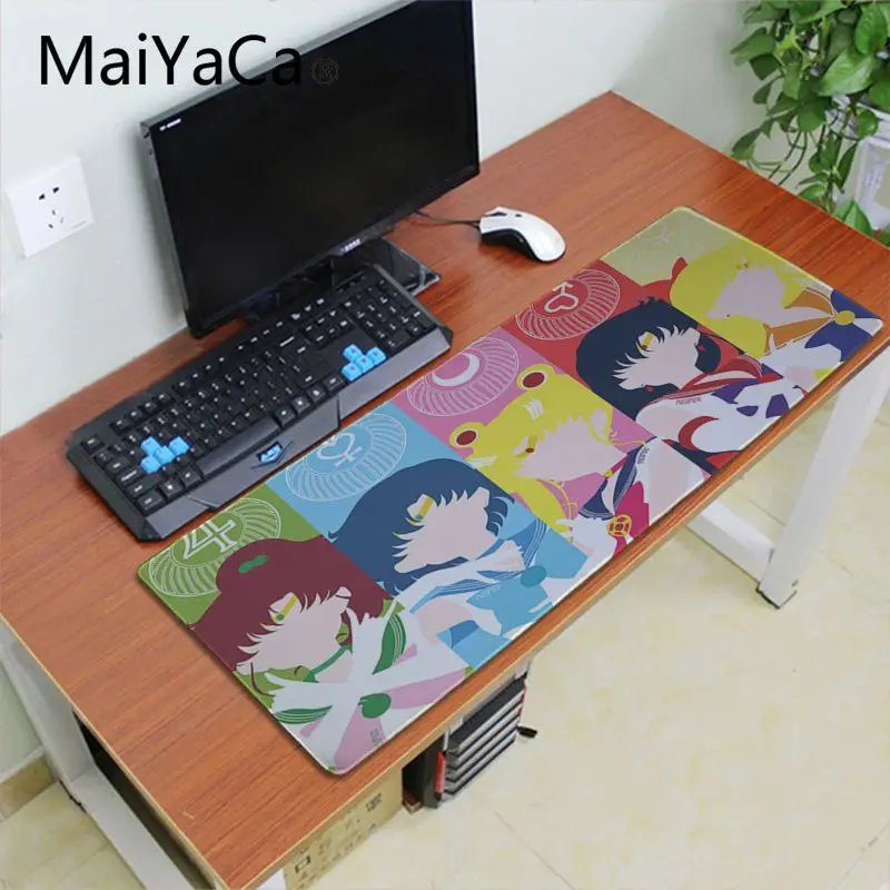 Lock Edge 30x60cm Maiyaca Сейлор Мун, прочный резиновый коврик для мыши, Настольный коврик с клавиатурой, Аниме Коврик для мыши 700x300 мм, геймерский большой Офисный Компьютерный стол, коврик - Цвет: Lock Edge 30x60cm