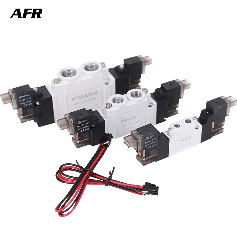 

SMC Type 5 port solenoid valve body ported/single unit SY3220-5LZD-M5 SY3220-6LZD-M5 SY3220-4LZD-M5 SY3220-3LZD pneumatic valve