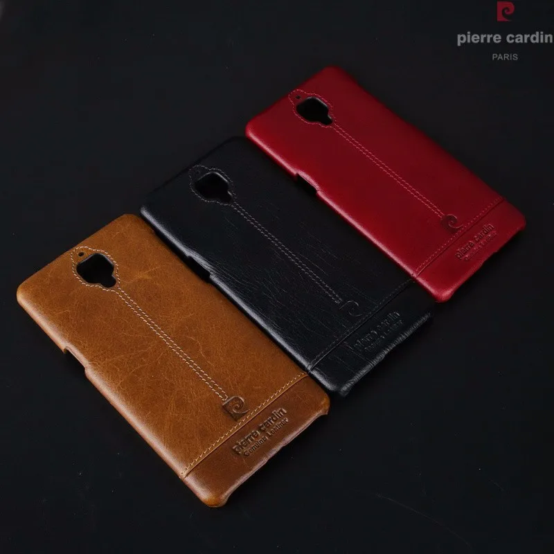 Чехол Pierre Cardin для OnePlus 3T 3T Three Роскошный чехол для телефона из натуральной кожи жесткая тонкая задняя крышка для One Plus 3t 3