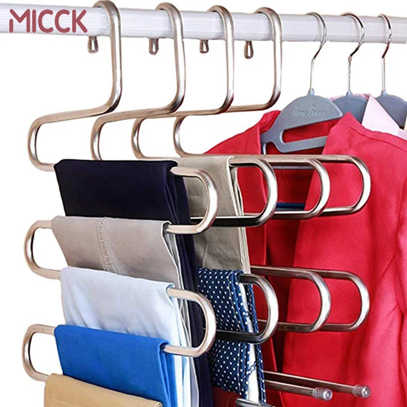 Многофункциональная вешалка MICCK для брюк S образный держатель одежды в помещении