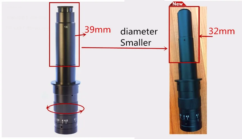 Цифровой видеомикроскоп 0 7 x C Mount Lens PCB/SMT ремонтная электронная лупа с 1X окуляром
