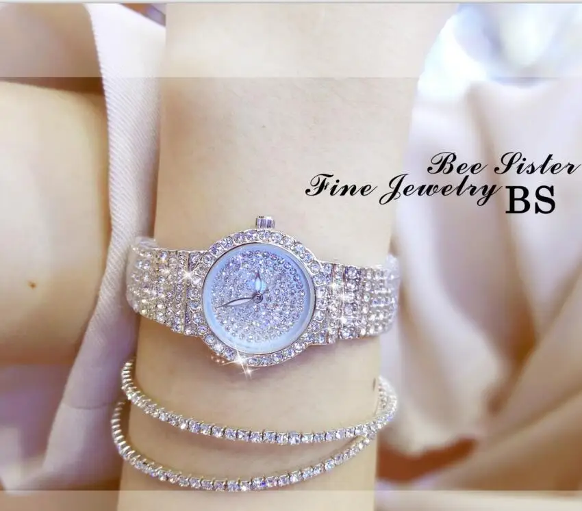 Rose gold Women Classic Quartz Watch Female Elegant Rhinestone Clock Luxury Watches Ladies Waterproof Wristwatch reloj mujer | Наручные