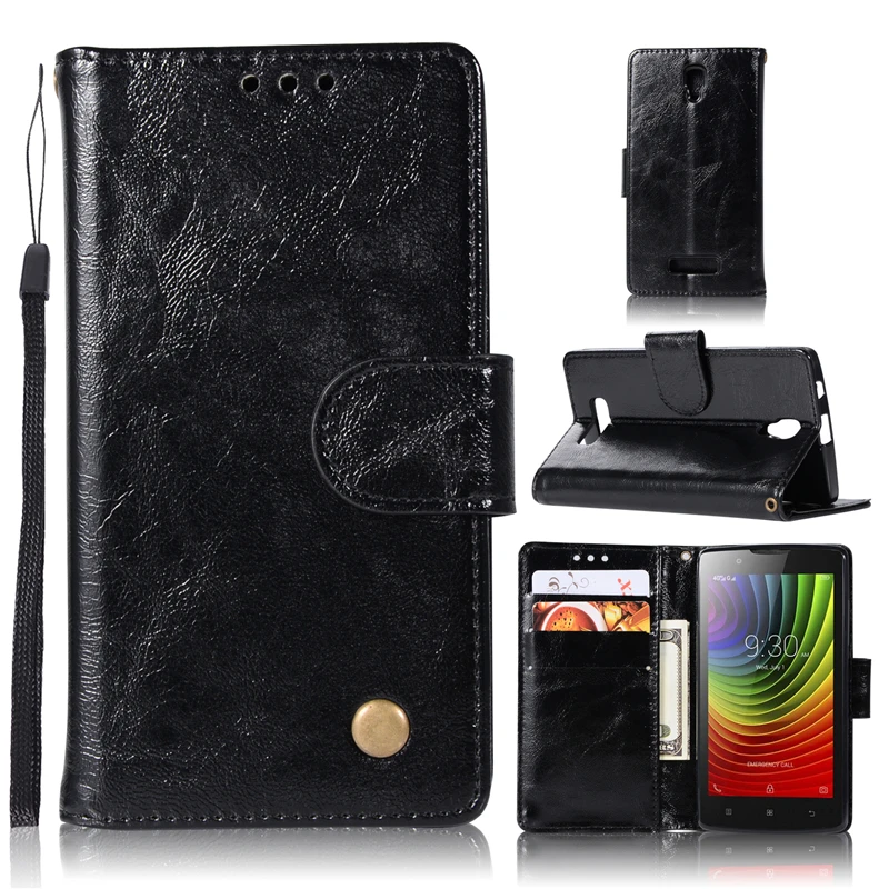 JYERAECOM Ретро флип чехол для lenovo A2010 искусственная кожа + кремния Бумажник Крышкой