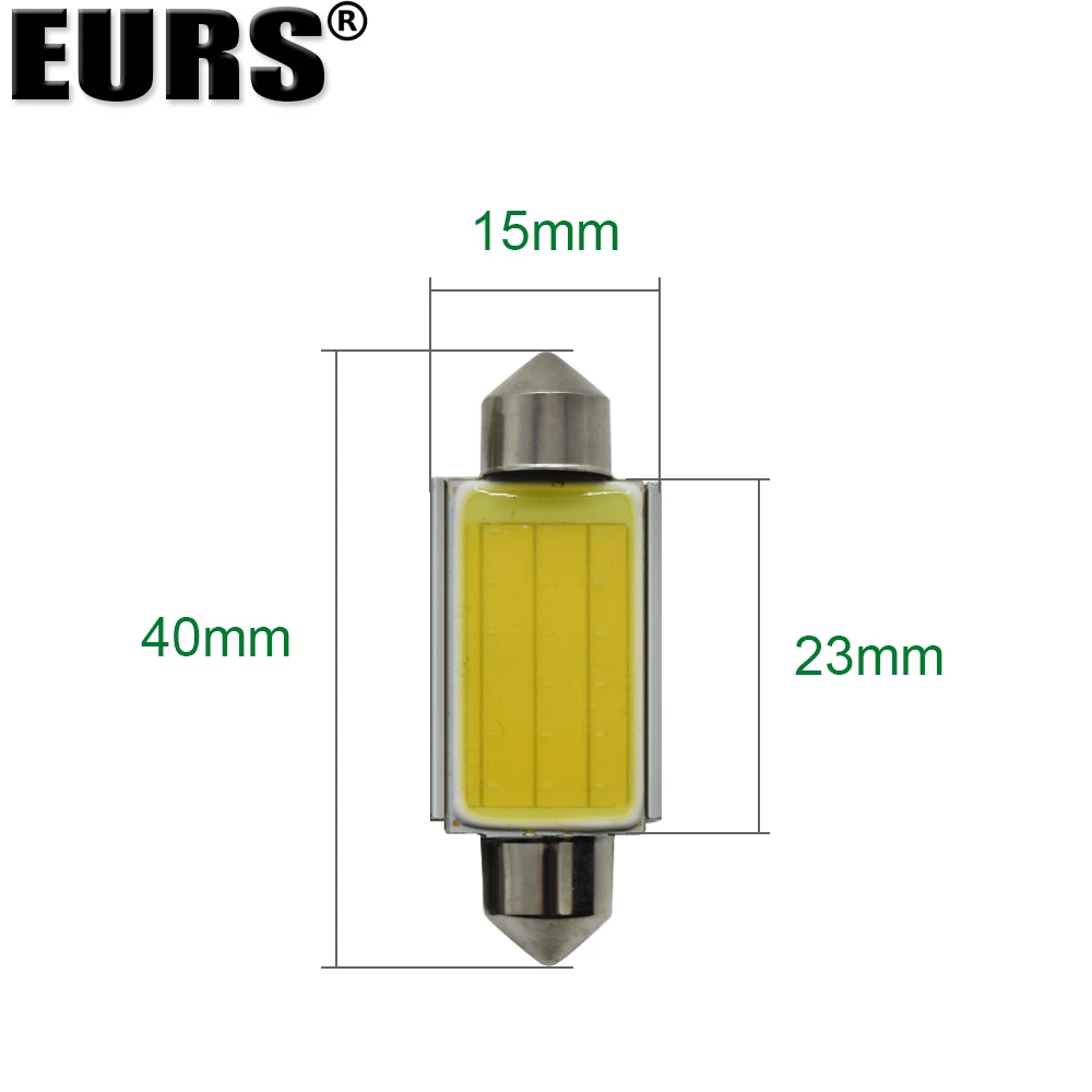 2 шт. гирлянда 40 мм Светодиодная лампа C5W C10W супер яркий COB LED Canbus Error Free авто