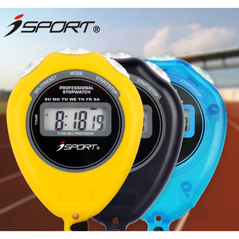 

Sports Stopwatch Professional Digital Handheld One Row seconds Chronograph Counter Timer with strap