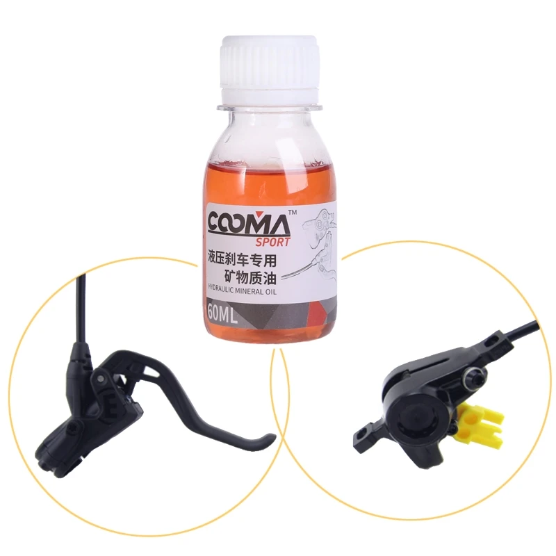 Велосипедная тормозная система с минеральным маслом 60 мл жидкость для горного