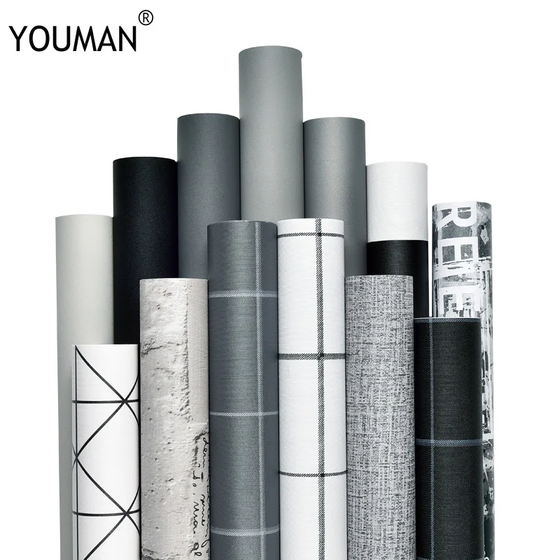 Настенная бумага s YOUMAN рулон настенной бумаги самоклеящаяся виниловая настенная