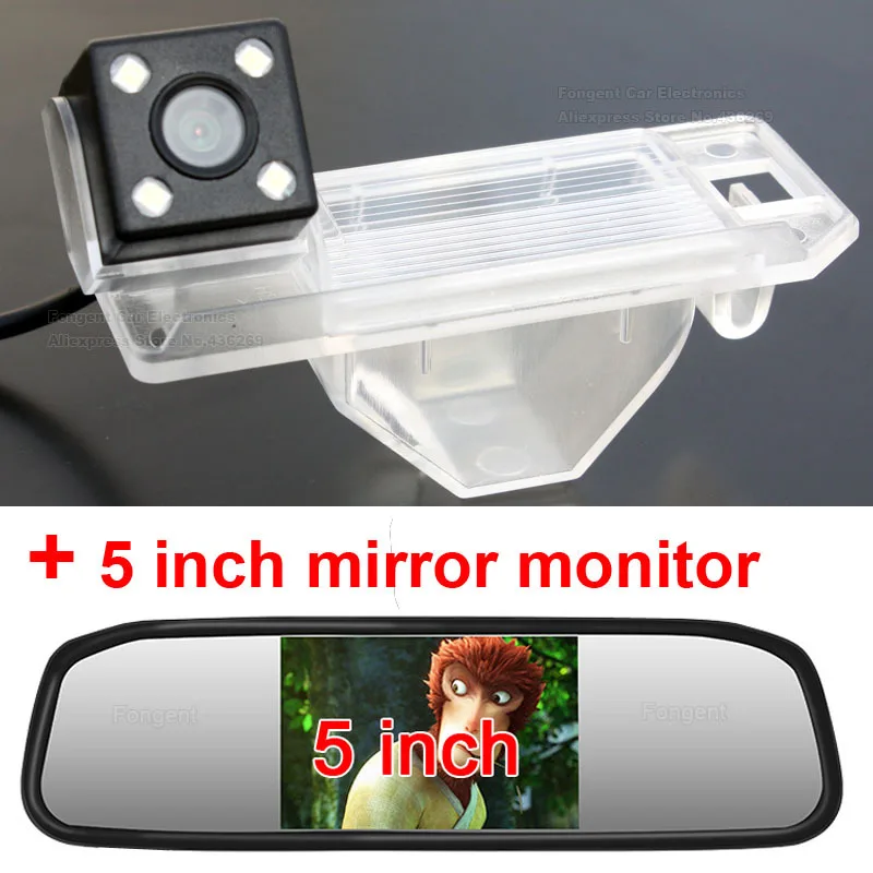 with monitor 3 Для peugeot 4008 Mitsubishi Outlander ASX 2011 2012 2013 Citroen C4SUV Автомобильная камера заднего вида монитор парковки - Название цвета: with monitor 3