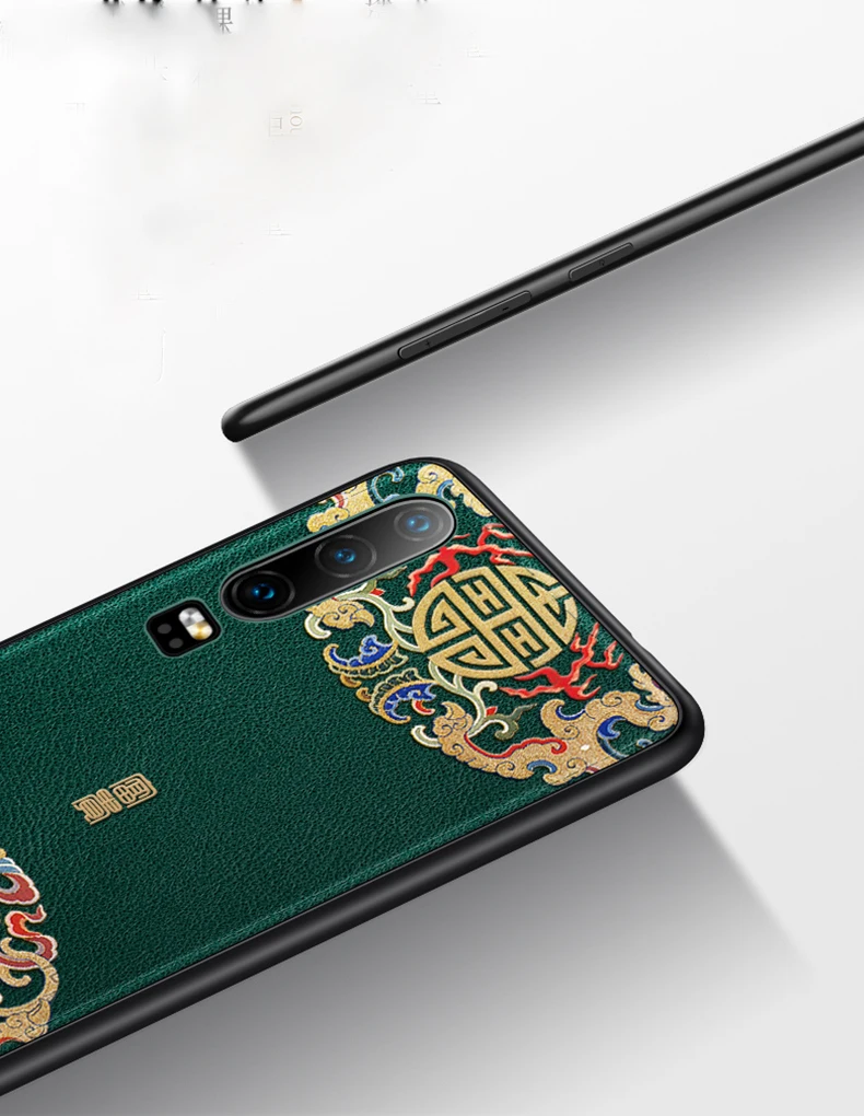 For Huawei P30 P30 Pro Mate 20 20X Honor 20 Pro 20i Lite Nova 5T Case Antifingerprint Shockproof PU Leather Embossed Cover Funda