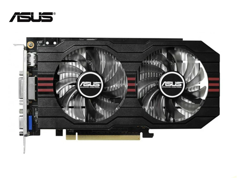 Б/у оригинальная Видеокарта ASUS GTX 750 2GB 128bit GDDR5 HDMI DVI 100% Протестировано
