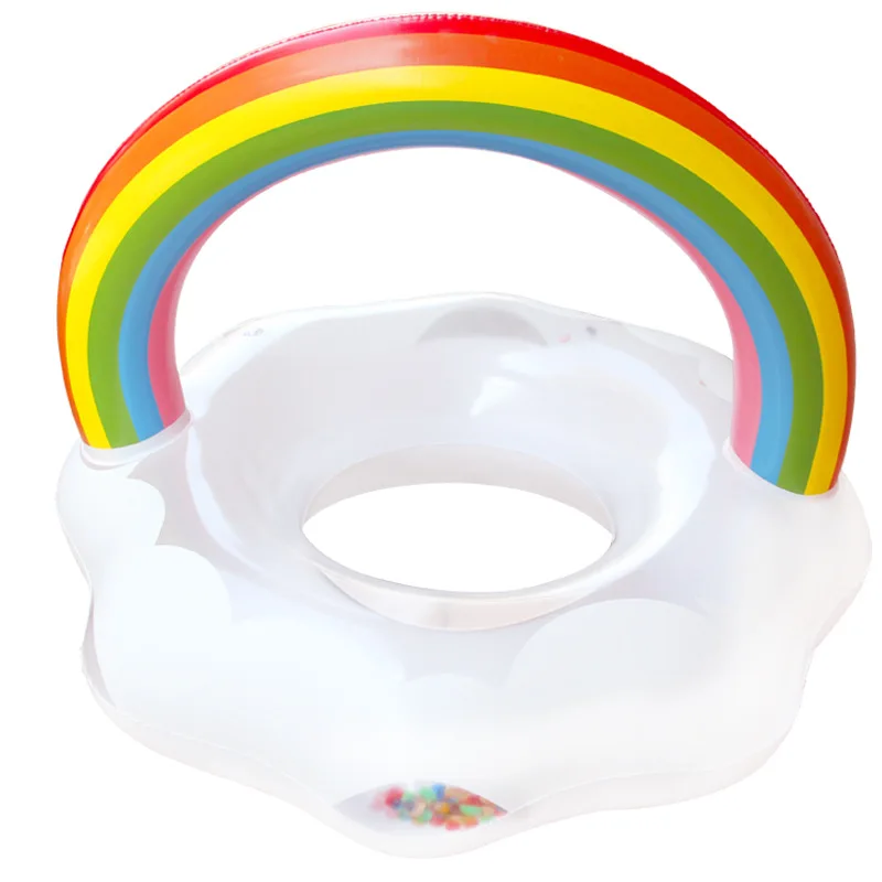 

Inflatable Rainbow Swimming float Pool Float Pink Ride-On Swimming Ring Adults Children Water Holiday Party Toys Piscina