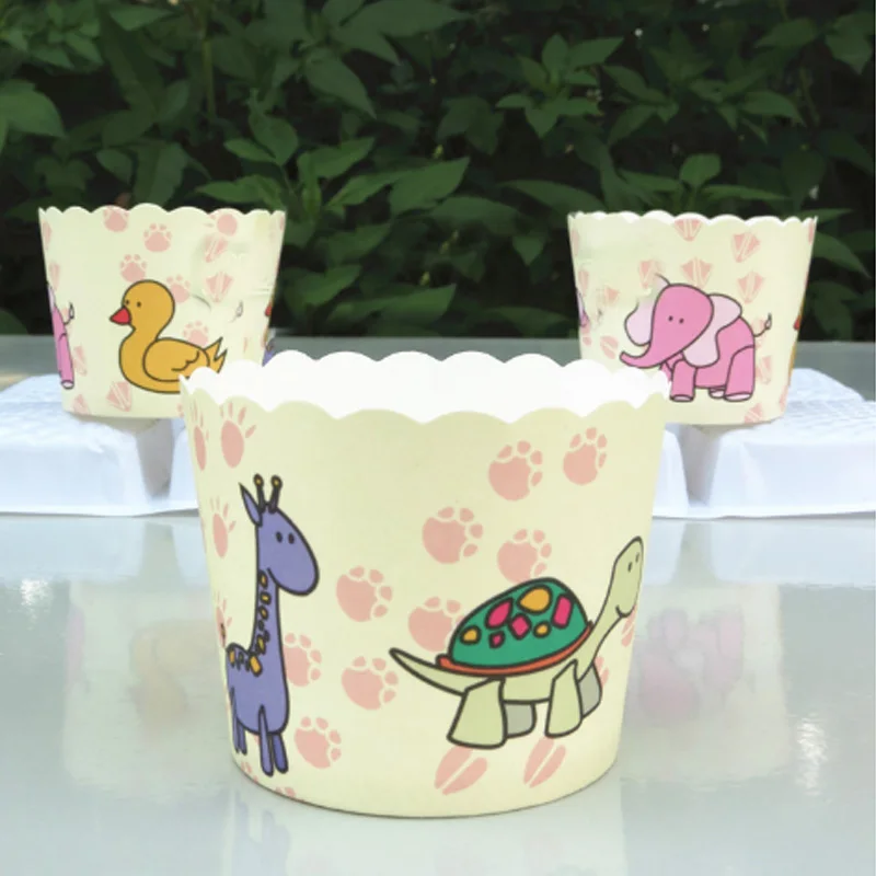 100 шт Микки Минни Маус воздушный шар хлебобулочные чашки для торта бумажные мини