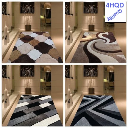 Зашифрованный толстые яркие шелковые журнальный столик для гостиной ковер