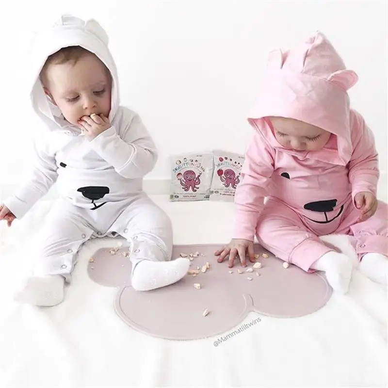 2018 модная детская зимняя одежда милый комбинезон с рисунком для новорожденных