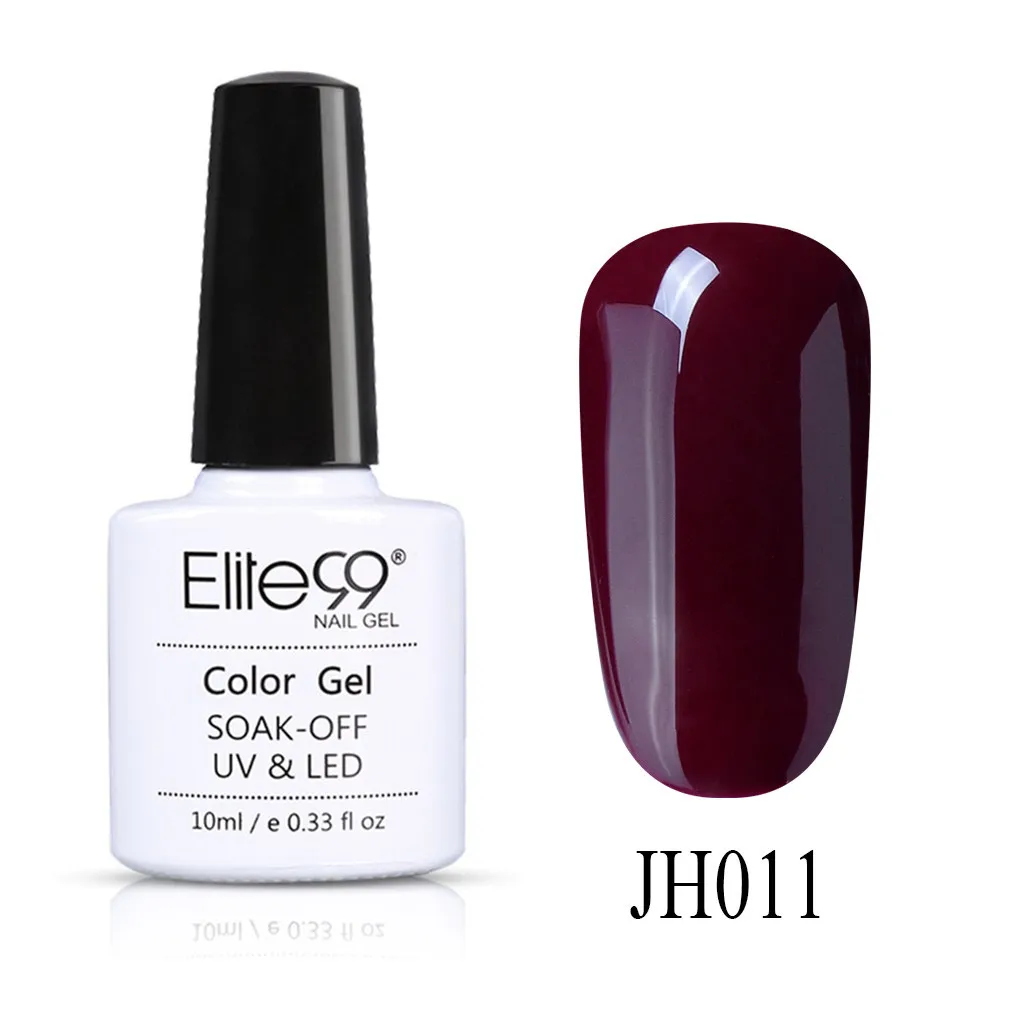 JH011 Elite99 10 мл синий Цветной Гель-лак для ногтей Полупостоянный Светодиодный УФ-Гель-лак для дизайна ногтей отмачиваемый Гель-лак для ногтей - Цвет: JH011