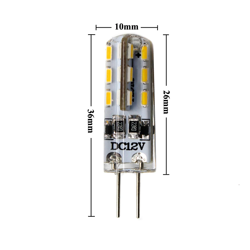 Светодиодный светильник G4 DC12V 3 Вт 24 светодиодный s Mini Casule кукурузная лампа 3014SMD