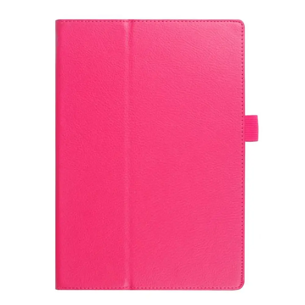 Rose Red Чехол для lenovo Tab 4 10 Plus TB-X704N TB-X704F TB-X704L со складывающиеся крышкой-подставкой из искусственной кожи чехол для lenovo TAB4 10 плюс планшетный чехол - Цвет: Rose Red