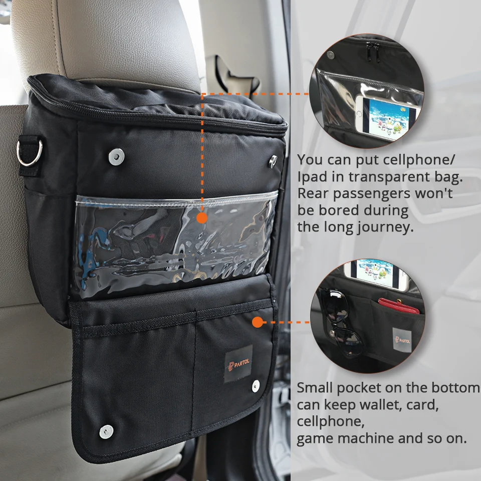 Partol multi фикцию автомобилей сумка для хранения Универсальный черный Организатор