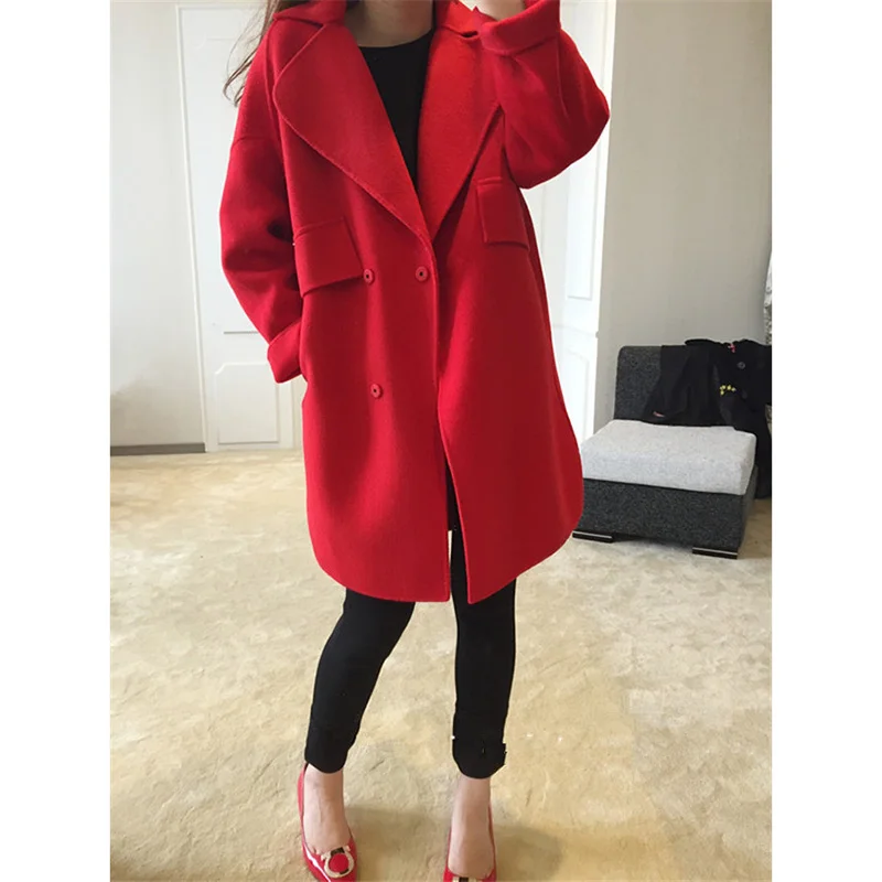 2018 новые осенние и зимние пальто Для женщин повседневные с длинным рукавом