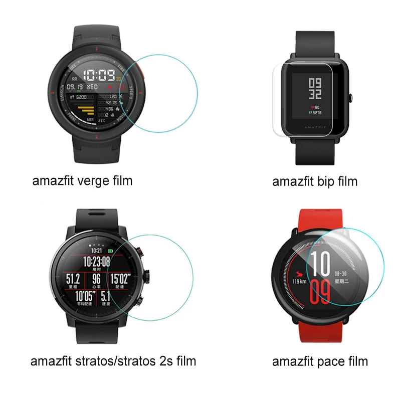 100 шт./упак. пленка для Huami amazfit Bip Bit Amazfit грани/темп/Stratos Экран защитная мягкий HD