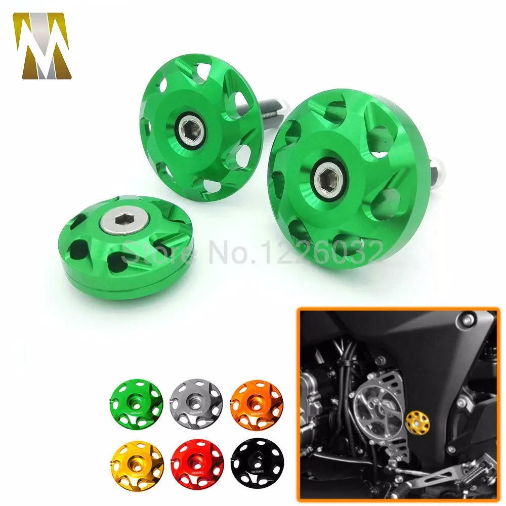 Для kawasaki Z1000 10-14 2010 2011 2012 2013 мотоцикл Запчасти по выгодной цене с ЧПУ Алюминий рамки отверстие крышки 6 цветов