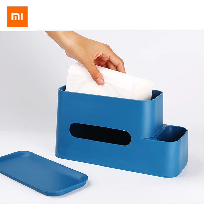 3 цвета оригинальный Xiaomi коробка для хранения салфеток настольная офиса умный