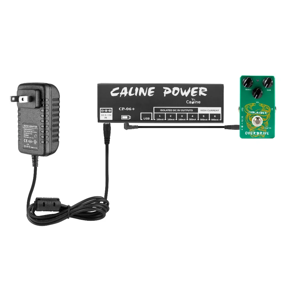 Caline портативный источник питания CP-06 + Перезаряжаемая Литиевая Гитара Эффект