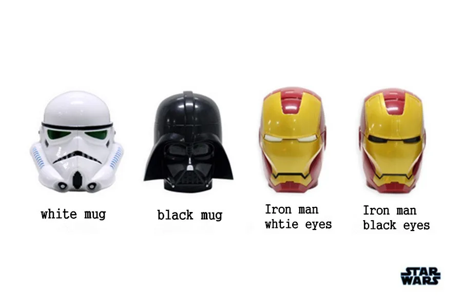 Звездные войны кружка Дарт Вейдер stromtrooper Железный человек 3D одноцветное Пластик воды Кофе Кружки Таблица Интимные аксессуары для бара Кухня офисные