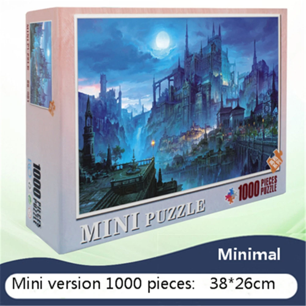 VAVIS TOVEYMini 1000 шт. самая маленькая 3d головоломка сложная древесная целлюлозная