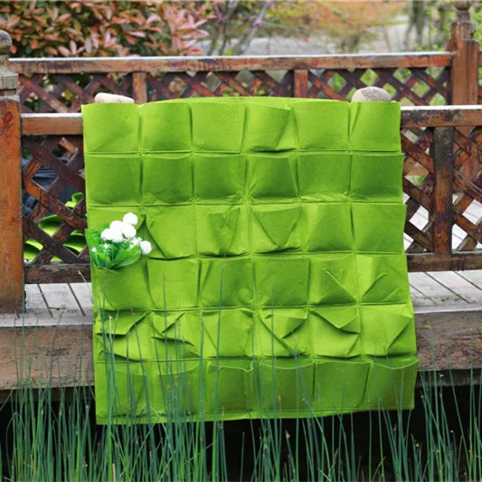 

Pocketgarden 36 pocket Vertical Garden Felt Wall Grow Bag Garden Bag Hanging Wall Planting Bag Outdoor Garden Green Field