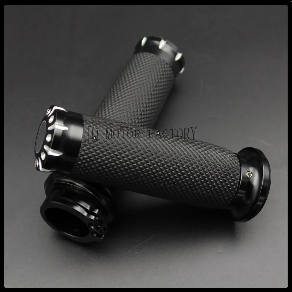 

New Motorcycle Grips Handle Black CNC 1"25mm Handlebar Hand Grips Fit For Harley Sportster Touring Dyna Softail Custom
