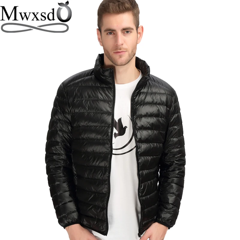 Бренд Mwxsd осенне-зимняя мужская Тонкая куртка на 90% белом утином - Цена: 1369.85