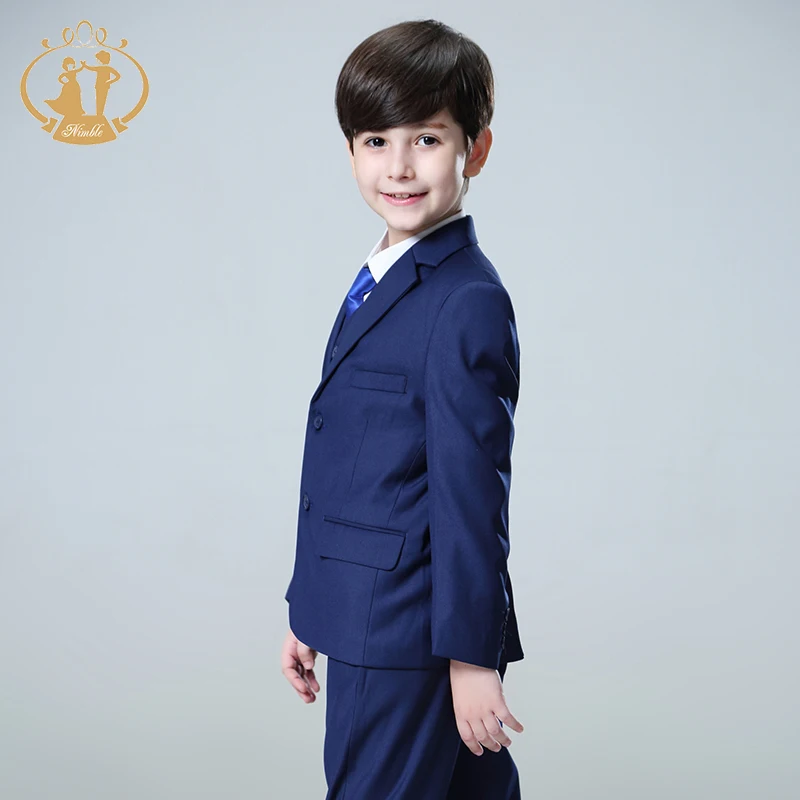 

Nimble Blue boys suits for weddings kids Blazer Suit for boy costume enfant garcon mariage jogging garcon blazer boys tuxedo