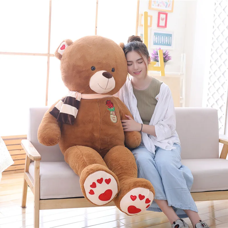 

1pc 80cm New Style Lovely Stuffed Teddy Bear Plush Toy Big Embrace Bear Kids Doll Christmas Gift Birthday Present