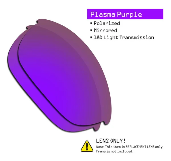Purple-ShieldCoat SmartVLT поляризованные Запасные линзы для Окли половина солнечные очки к куртке-несколько вариантов - Цвет линз: Purple-ShieldCoat