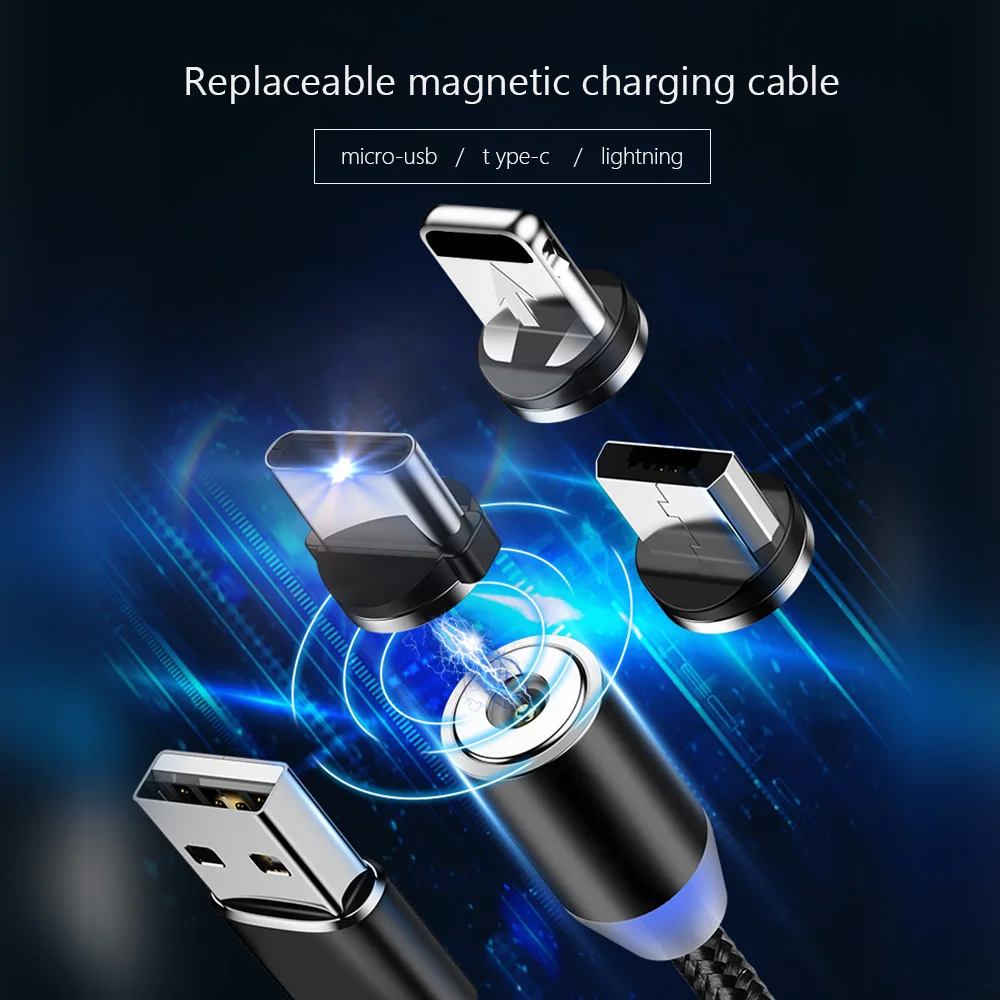 CBAOOO 1/2 м микро USB кабель Магнитный кабель для зарядного устройства для Xiaomi huawei Android кабели для мобильных телефонов мини USB кабель быстрое зарядное устройство