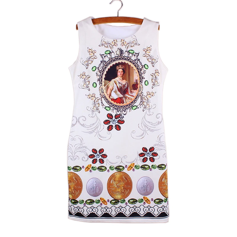 Женское мини-платье с модным принтом в американском и Европейском стиле новинка