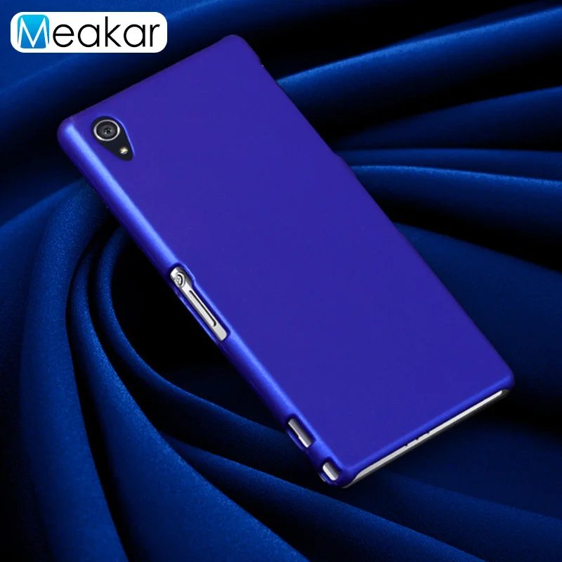 Матовая Пластик Coque 5.0For sony Xperia Z1 чехол для sony Xperia Z1 Z 1 C6903 L39H C6902 телефона чехол-лента на заднюю панель - Цвет: blue
