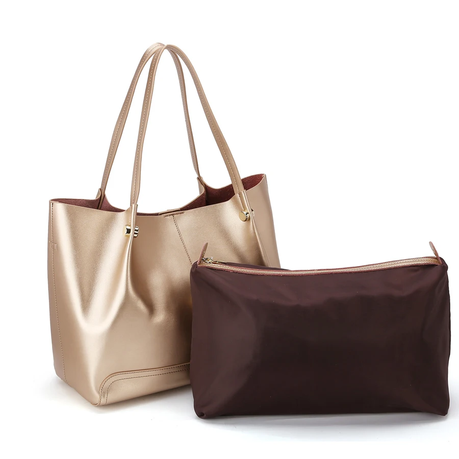 ESUFEIR Сумка женская сумка из натуральной кожи мода сплошной цвет воловья кожа