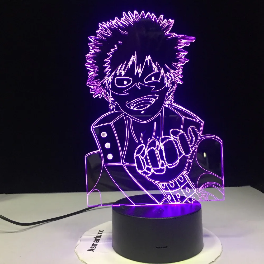 Одна штука тысяча солнечной обезьяны D. Luffy 3D светодиодный ночной Светильник