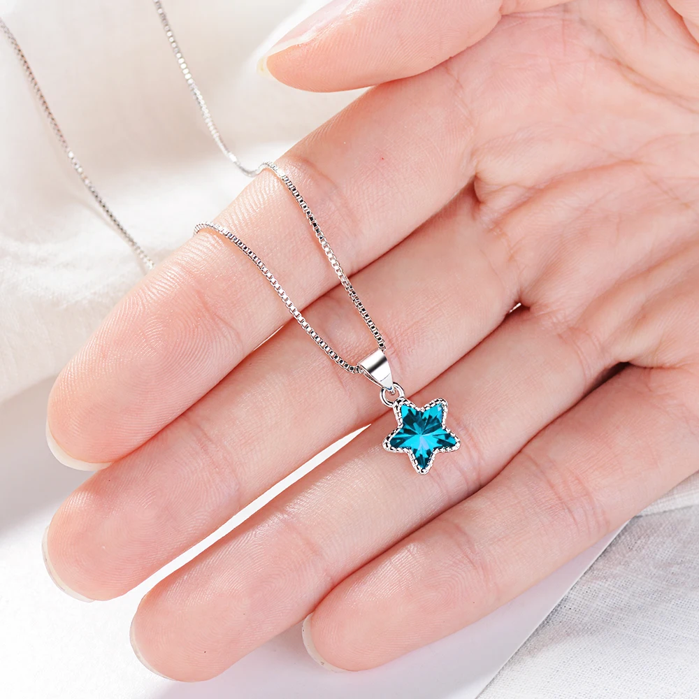 Ожерелье женское из серебра 100% пробы длиной 40 см с фианитами|Ожерелья| |