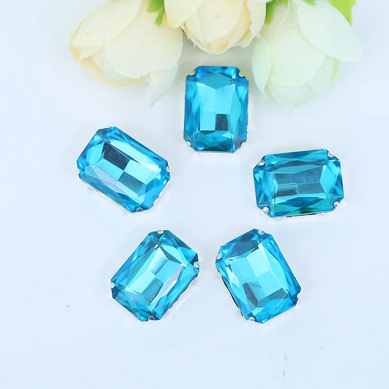 20 штук 10x14 мм смешанные цвета прямоугольник восьмиугольник Кристалл Причудливые