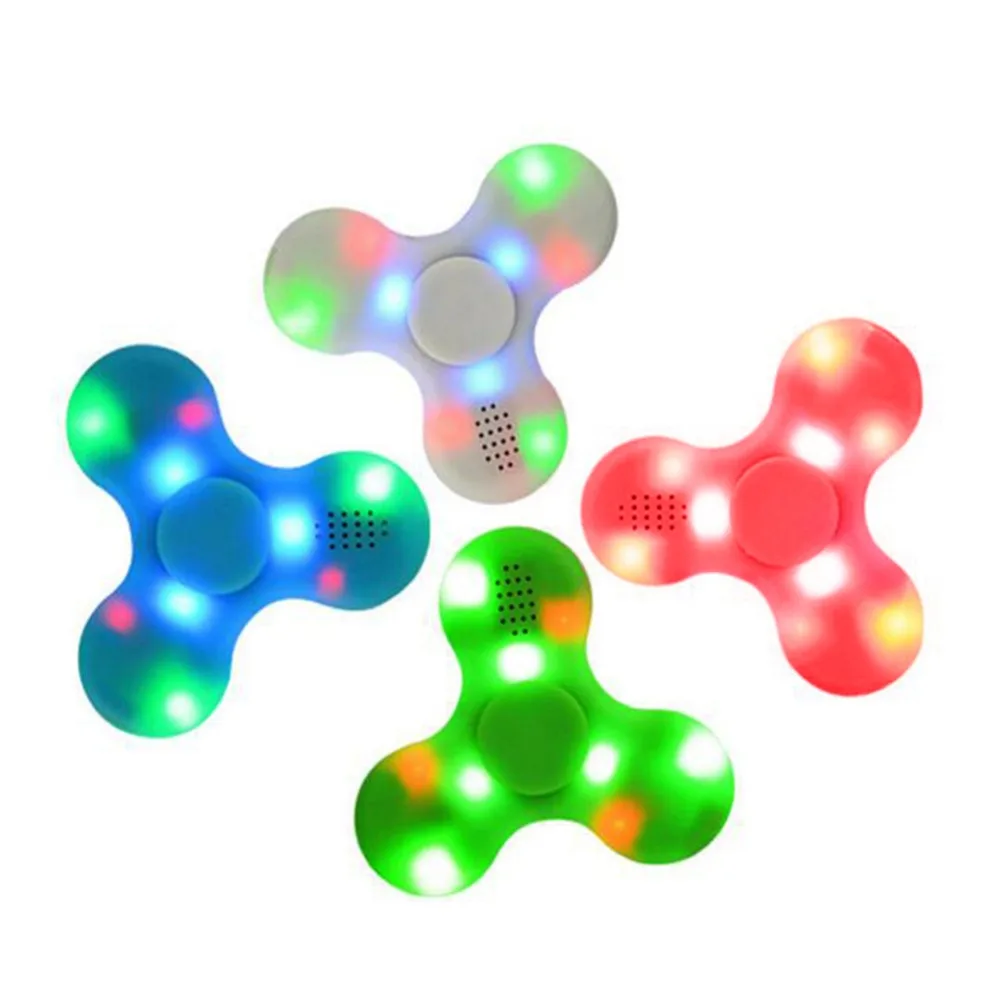 Спиннер светодио дный LED Bluetooth динамик EDC несущий подшипник подключение сделать