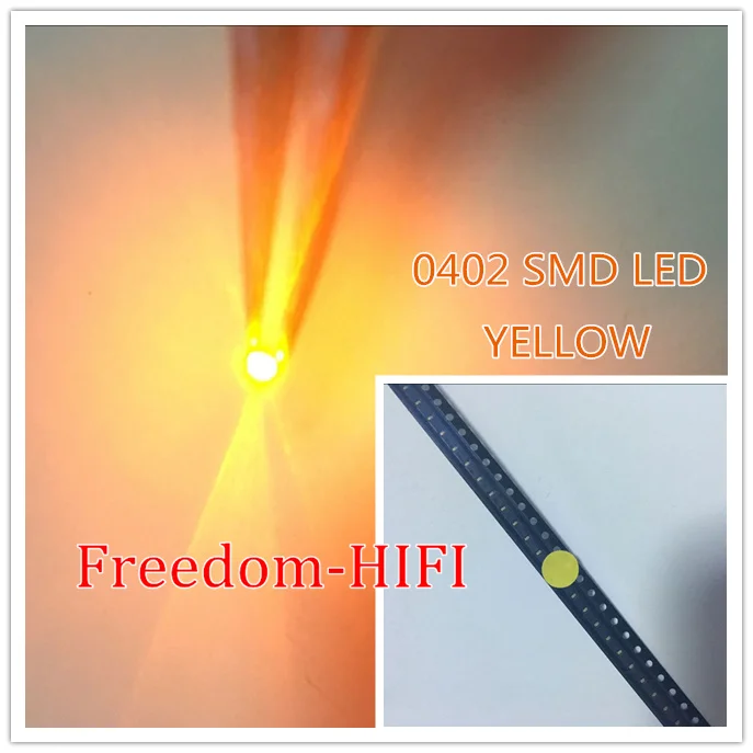 3000 шт. 0402 Smd/smt желтые светодиодные супер яркие лампы светоизлучающие диоды|smd 0402|smd