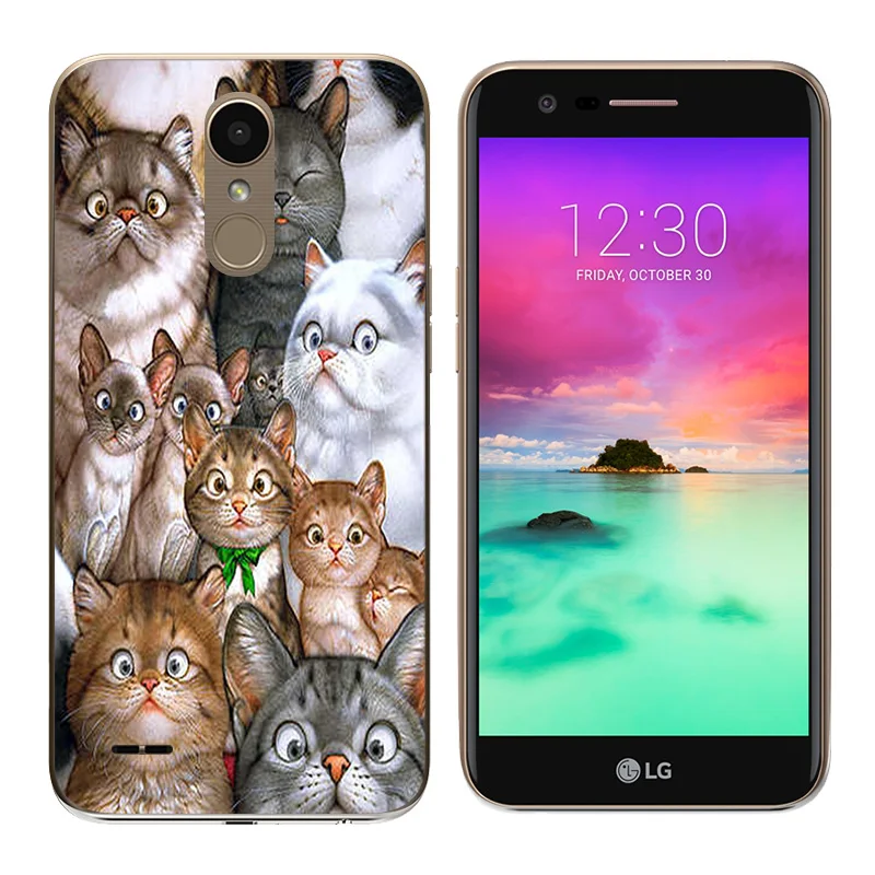 2017 чехол для LG K10 Мягкая силиконовая ручная печать LV5/K10 X400 M250 M250N чехлы телефонов |