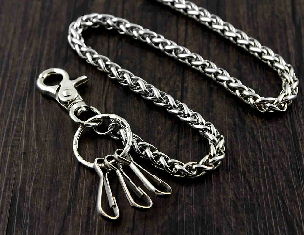 Basic Strong Twisted Biker Trucker Keychain Key Jean Wallet Chain WC39 YL-23 | Украшения и аксессуары