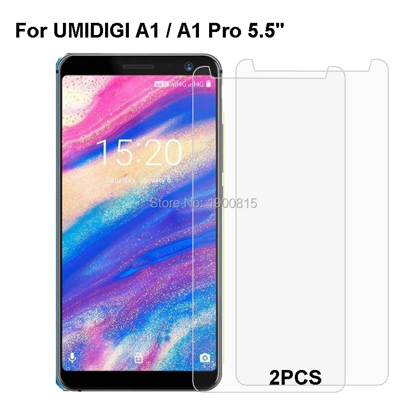 2 шт. для Umidigi A1 закаленное стекло 9H передняя крышка защитная пленка