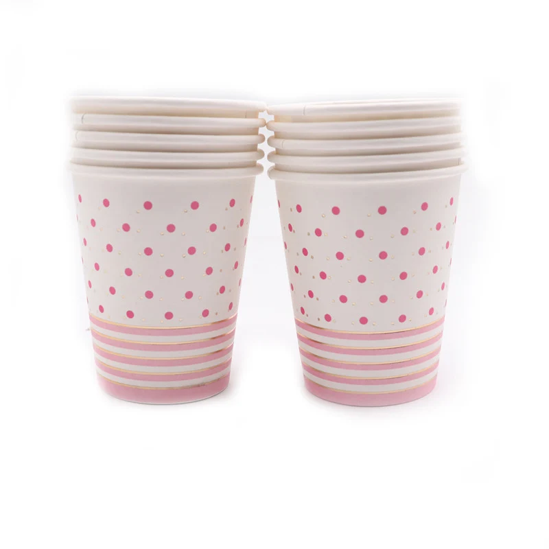 Cup10pcs 20 шт./лот, одноразовая посуда, тарелка, чашка, цветное золото, для ребенка, день рождения, вечерние, свадебные, рождественские украшения на Рамадан, принадлежности - Цвет: Cup10pcs