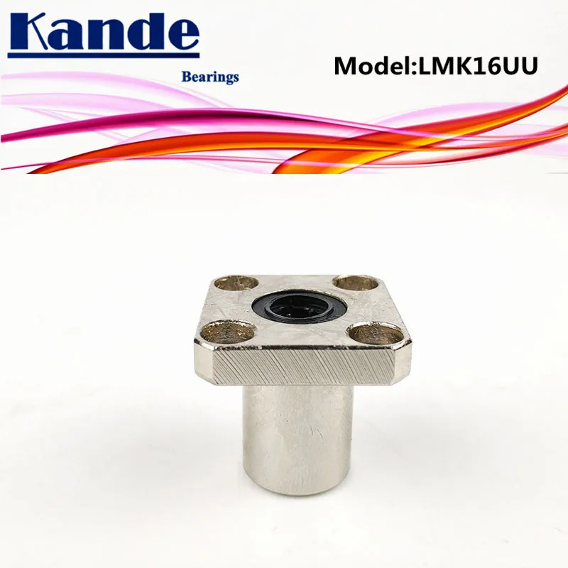 

Kande подшипники LMK16 UU 2 шт. LMK16UU Квадратный фланец линейный подшипник dr:16 мм LMK16